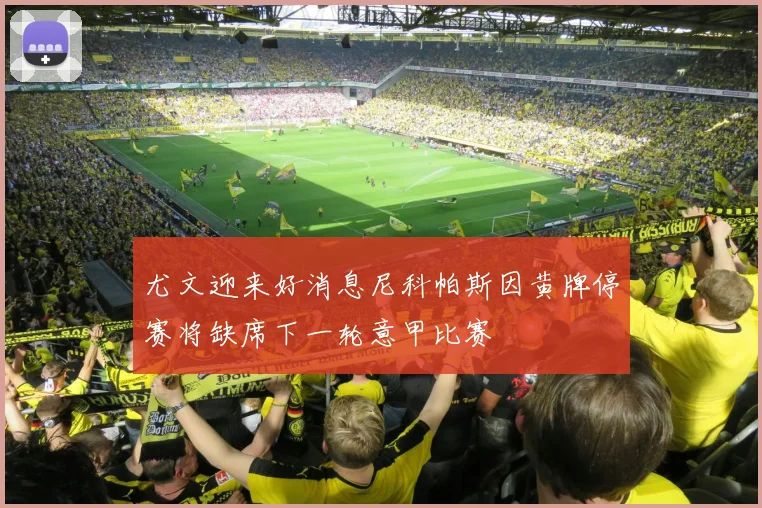 尤文迎来好消息尼科帕斯因黄牌停赛将缺席下一轮意甲比赛